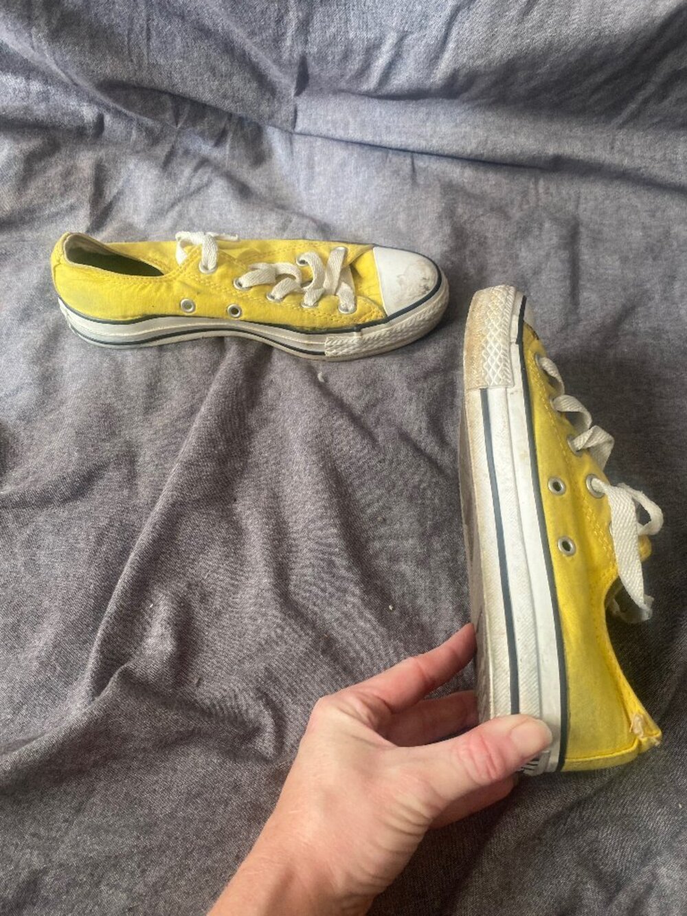Converse Chuck Taylor All Star Yellow Canvas Low Top Sneakers